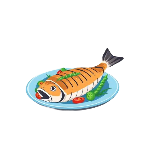 Grilled Fish & Frozen Veg